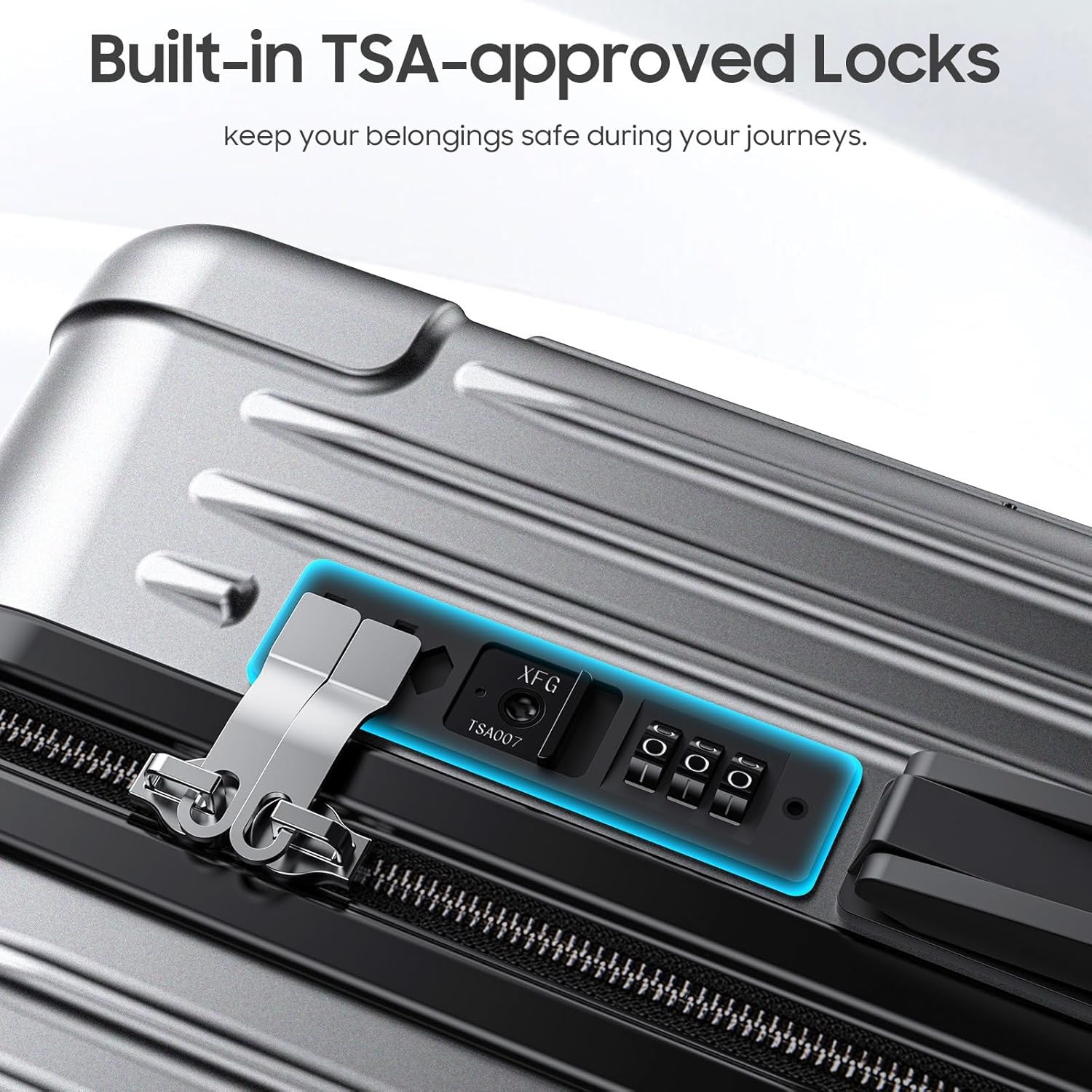 20 Inch Carry-On Luggage – Aluminum Hard Shell Suitcase