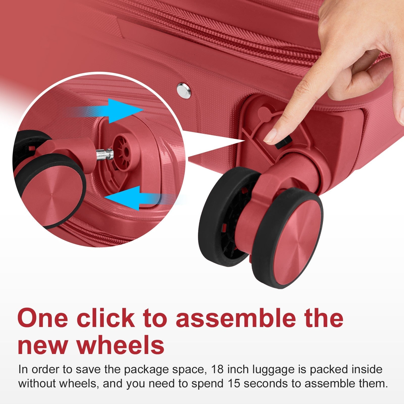 14-Piece ABS Hard Shell Luggage Set
